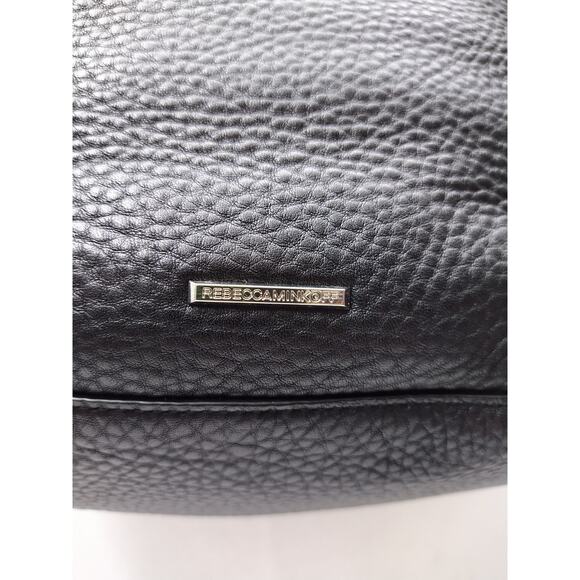 Rebecca Minkoff Black Pebbled Leather Studded Drawstring Backpack main image 7